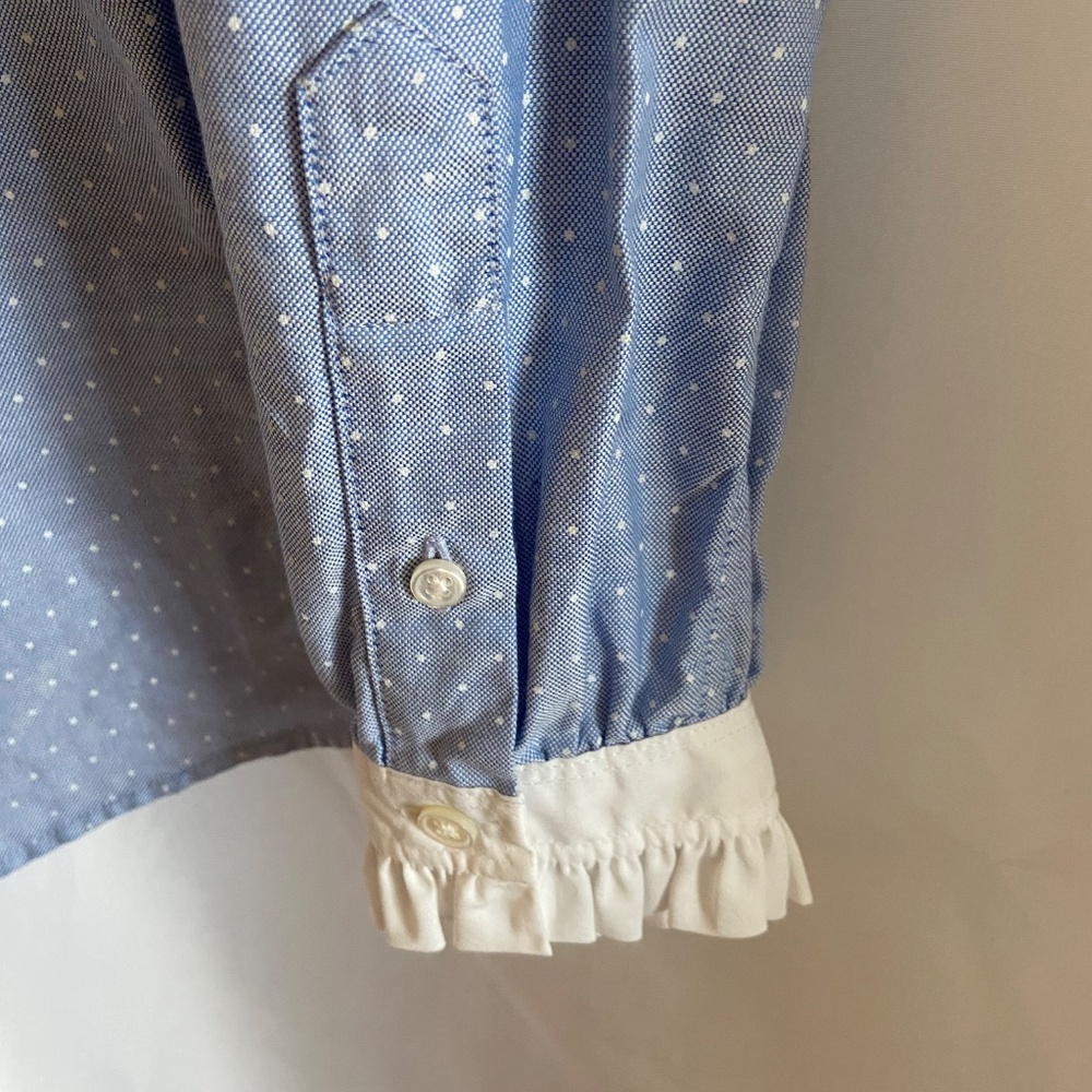 Brooks Brothers long sleeve button-up ruffle shirt - Picture 6 of 6